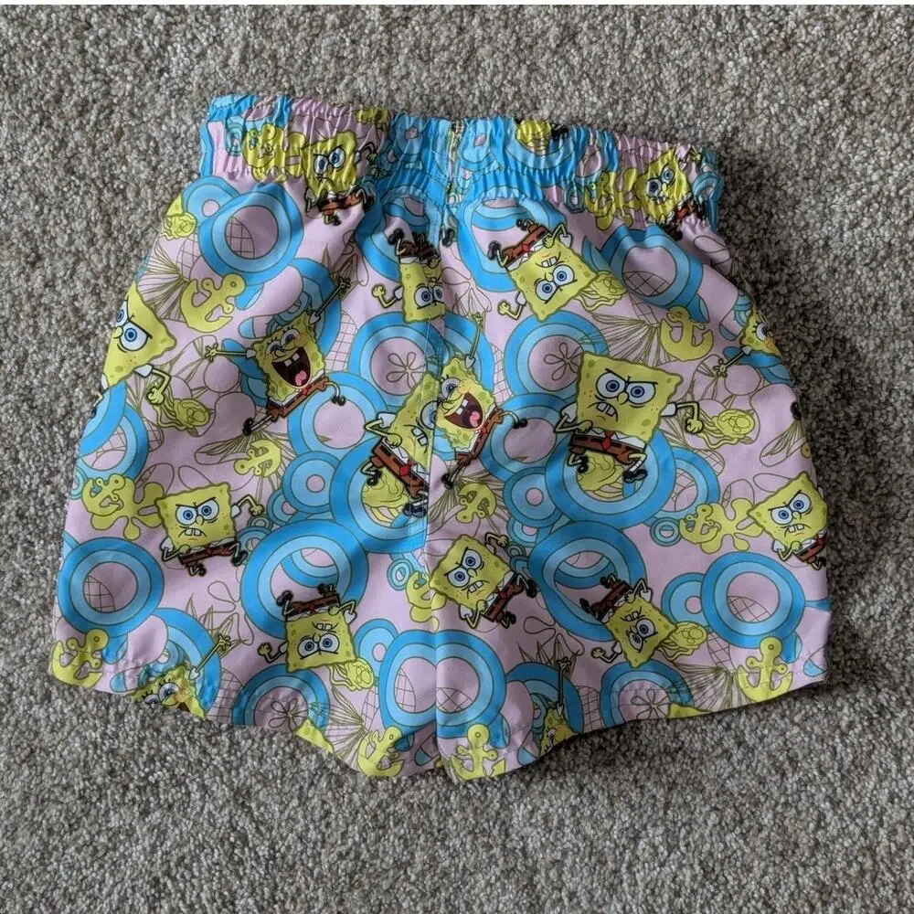 NWOT Nickelodeon Boys Spongebob Swim Trunks Size XS (5)